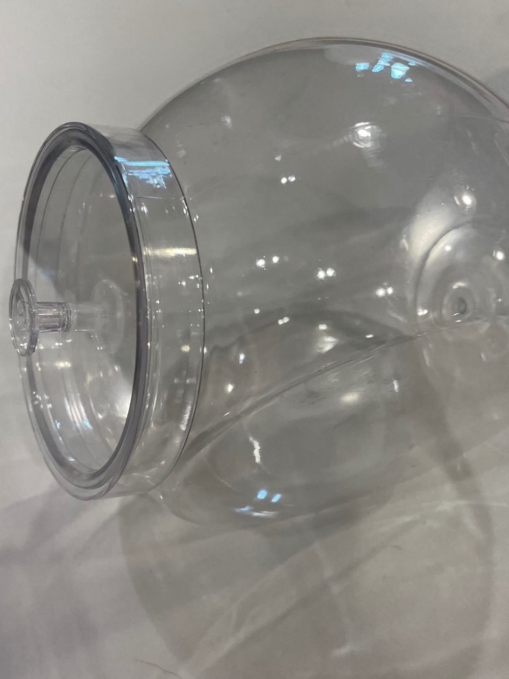 Clear Plastic Cookie Candy Jar With Lid